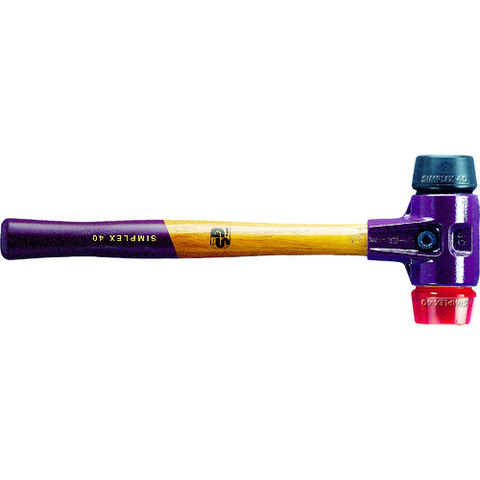 HALDER Việt Nam | HALDER Simplex hammer, rubber (black) plastic (red), head diameter 40mm SIMPLEX Hammer MW4817737