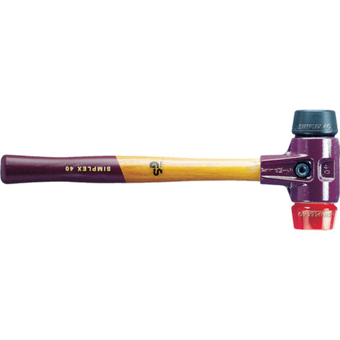HALDER Việt Nam | HALDER Simplex hammer, rubber (black) plastic (red), head diameter 50mm SIMPLEX Hammer MW4817745