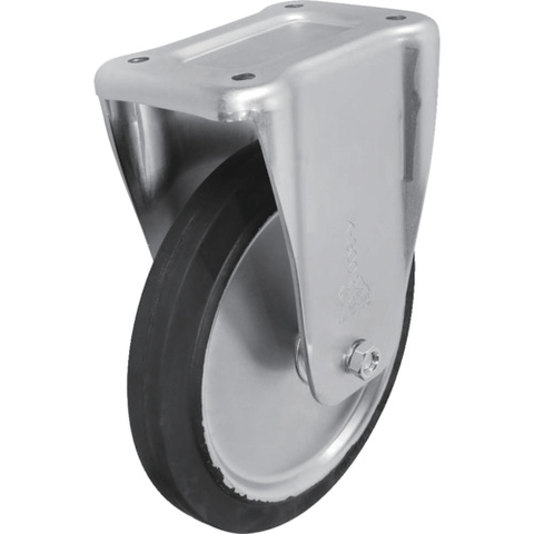 SISIKU Việt Nam | Sisiku Standard Press Caster, Rubber Wheel, Fixed, 100mm Diameter MW5057256