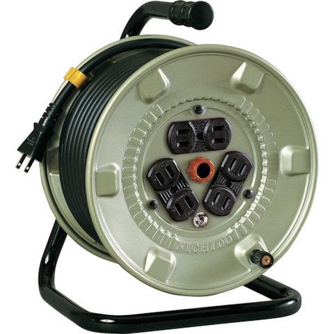 NICHIDO Việt Nam | NICHIDO Electrician's Drum 100V No Earth 20m 6 Outlets Indoor-type Single-phase 100V Cord Reel MW5521872