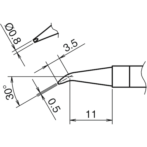 HAKKO Việt Nam | Hakko soldering tip 0.8JD type Soldering Tip MW5587873