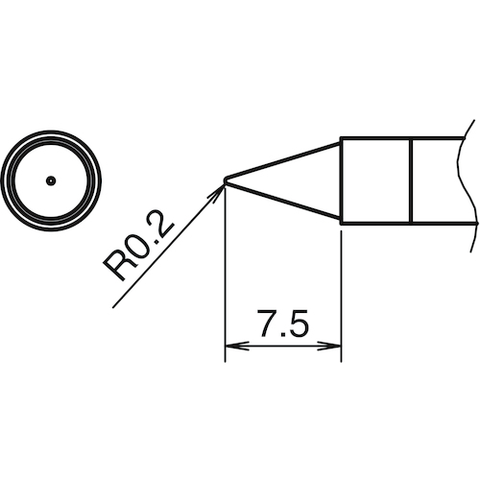 HAKKO Việt Nam | Hakko soldering tip 0.2B type Soldering Tip MW5587881