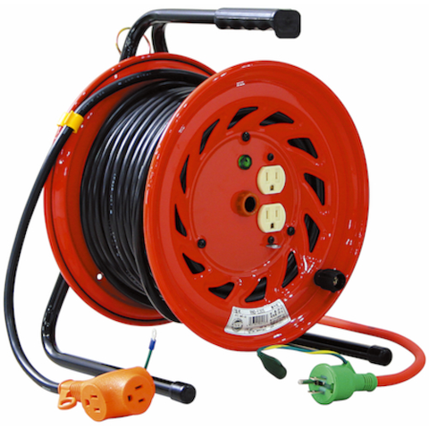 NICHIDO Việt Nam | NICHIDO Electrician's Drum 100V Big Reel with Earth 20m Indoor-type Single-phase 100V Earth Cord Reel MW5666378