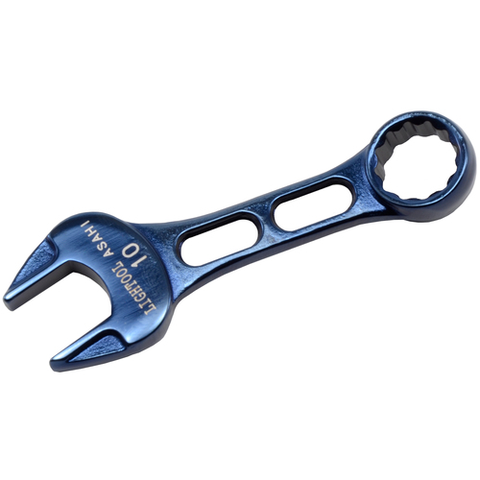 ASH Việt Nam | ASH Lighttool Combination Spanner Petitcon Ion Plating (Metal Blue) 10mm Lightool Combination Wrench MW6966625