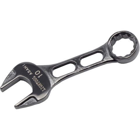 ASH Việt Nam | ASH Lighttool Combination Spanner Petitcon Ion Plating (Metal Black) 10mm Lightool Combination Wrench MW6966629