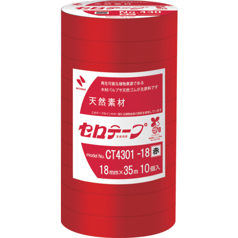 NICHIBAN Việt Nam | Nichiban Colored Cellophane Tape No. 430 Red 18mm x 35m MW6996864