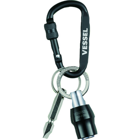 VESSEL Việt Nam | VESSEL Quick Catcher with Key Adapter QB-KBAD (Black, Key Adapter, Carabiner) BIT Holder MW7921420