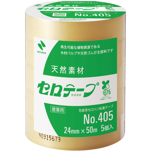 NICHIBAN Việt Nam | Nichiban Cellophane Tape 405 24mm x 50m Biomass Mark Certified Product Cellulose Tape MW7952597