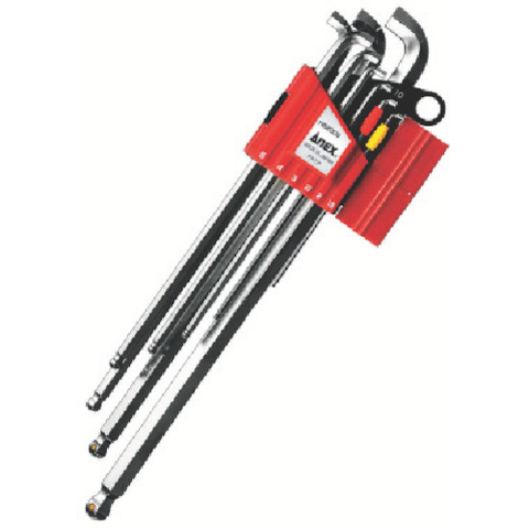 ANEX Việt Nam | Annex Slim Ball Point Wrench Set, 9 Pieces Ball-point Hexagon Key Wrench MW8036930