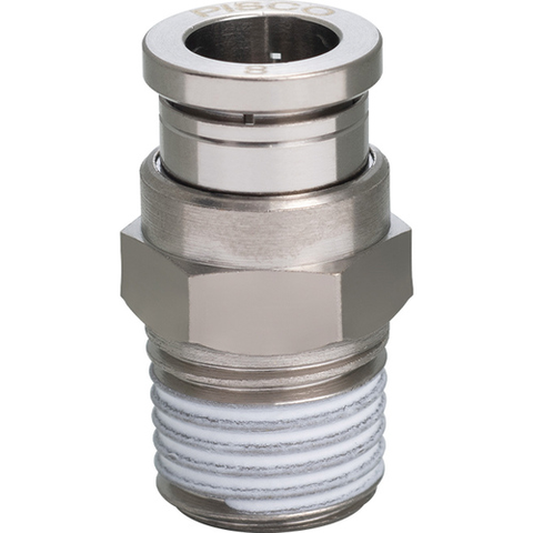 PISCO Việt Nam | PISCO Tube Fitting Brass Straight Tube 12 Thread R3/8 Rubber HNBR No Cover Tube Fitting Brass Series, No Cover type Straight MW8095517