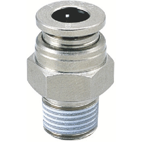 PISCO Việt Nam | PISCO Tube Fitting Brass Straight Tube 12 Thread R3/8 Rubber FKM Coverless Tube Fitting Brass Series Straight No cover MW8095996