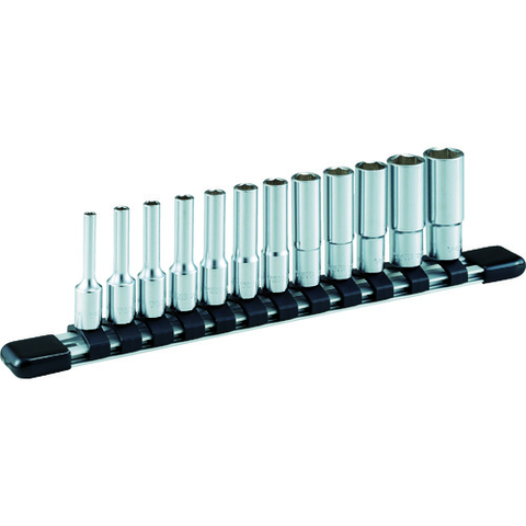 TONE Việt Nam | TONE Deep Socket Set (Inch) (Hexagonal with Holder) 12-Piece Set, 6.35mm Drive Deep Socket Set MW8109635