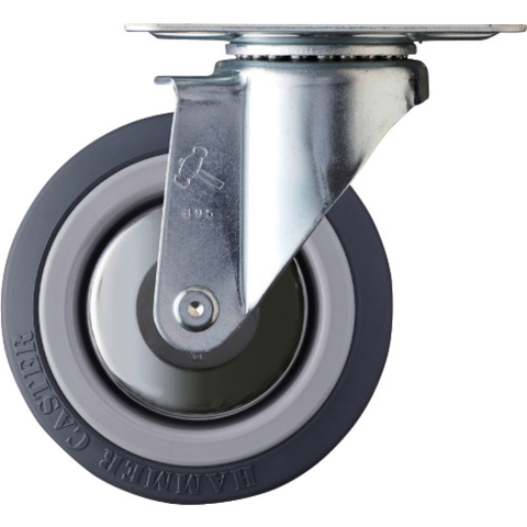 HAMMER CASTER Việt Nam | Hammer Plate Caster, Swivel, Wheel Diameter 100mm, Urethane Wheel, M Series Top plate: Urethane cast MW8139327