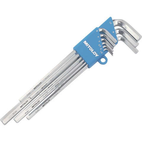 MITOLOY Việt Nam | MITOLOY L-shaped hollow wrench long millimeter holder set of 9 Hollow Wrench (L-type) Set Long MW8174895