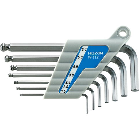 HOZAN Việt Nam | HOZAN Ball Point Wrench Set Ballpoint L-Wrench MW8533138