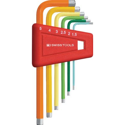 PB 210H-5 RB | Bộ lục giác thân ngắn màu PB SWISS TOOLS  -# 424430.0050