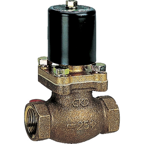 CKD Việt Nam | CKD Pilot kick type 2-port solenoid valve for water PKW series Bronze body Lead wire MW1103580