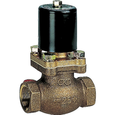 CKD Việt Nam | CKD Pilot kick type 2-port solenoid valve for water PKW series Bronze body Lead wire MW1103695