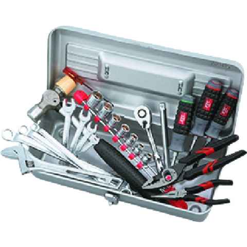 KTC Việt Nam | KTC maintenance tool set, silver, 24-piece set MW1135394