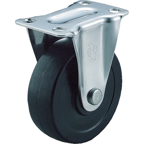 YUEI Caster Division Việt Nam | YUEI plate type caster S series (rubber wheel) fixed MW3321410