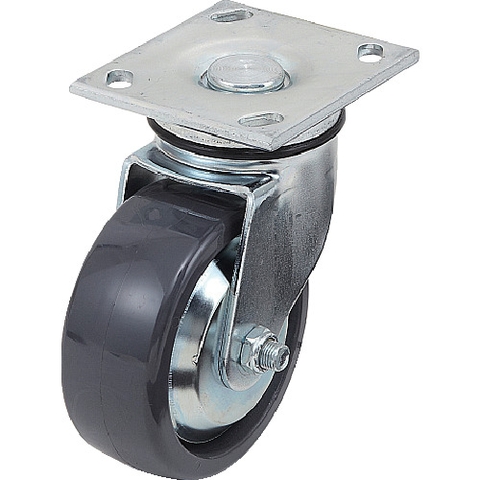 Sugatsune Industries Việt Nam | Sugatsune Industrial Plate Type Heavy Load Caster (Solid Elastomer Vehicle) Flexible MW3053521