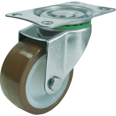 YUEI Caster Division Việt Nam | YUEI plate type caster SUS-E series (nylon wheel urethane wheel/stainless steel fittings) Flexible MW3797457