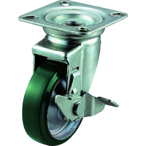 YUEI Caster Division Việt Nam | YUEI plate type caster "J series" (pressed urethane wheel) with swivel stopper MW2963337
