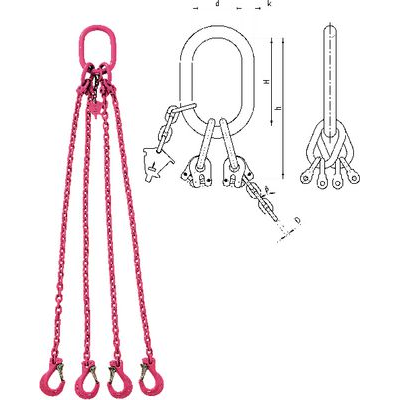 Xích cẩu hàng, sling xích UNION -# 862360