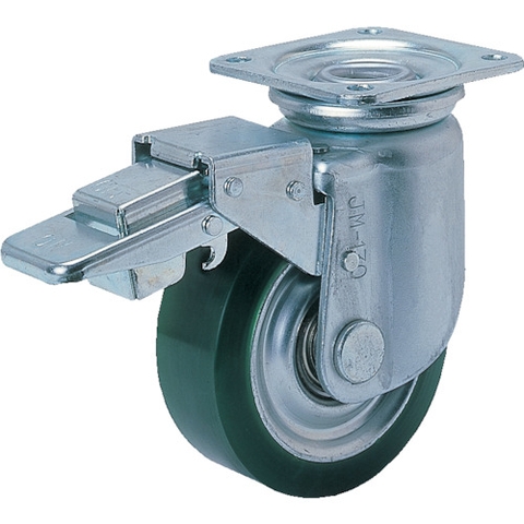 Yodono Việt Nam | Yodono Plate type heavy load casters (pressed urethane wheels) with swivel stopper MW3277704