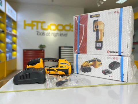 Máy siết đai tự động chạy pin Strapack STB73 (Swiss Made)