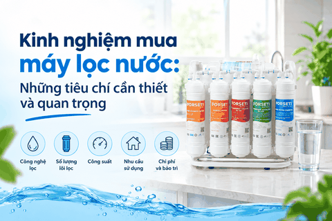 Kinh nghiệm mua máy lọc nước: Những tiêu chí cần thiết và quan trọng