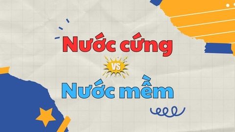 Sự khác biệt giữa nước cứng và nước mềm
