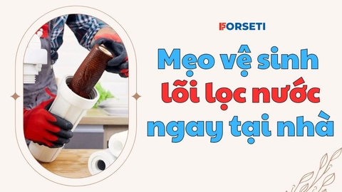 Mẹo vệ sinh lõi lọc nước ngay tại nhà nhanh chóng