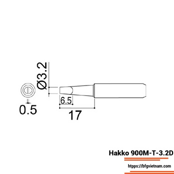 Mũi hàn Hakko 900M-T-3.2D