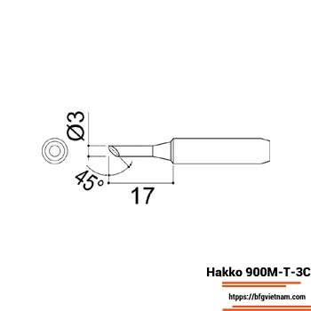 Mũi hàn Hakko 900M-T-3C