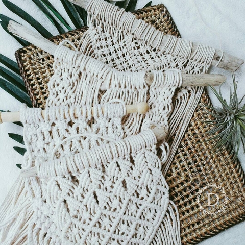 Trang Trí Tường với Macrame