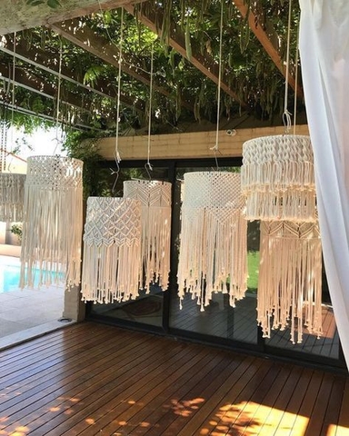Đèn trang trí Macrame