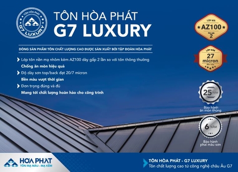 Tôn hòa phát luxury G7