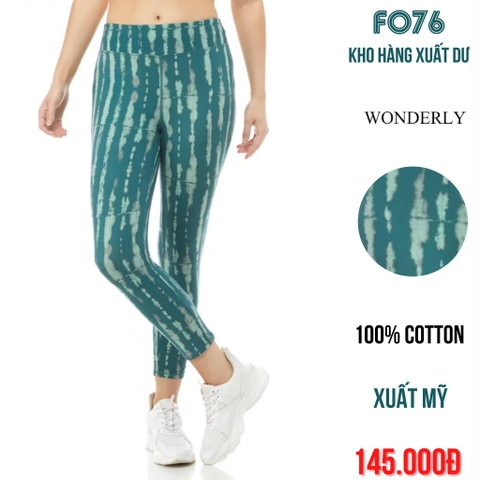 WONDERLY - QUẦN DÀI LEGGING THỂ THAO NỮ MÀU HOẠ TIẾT