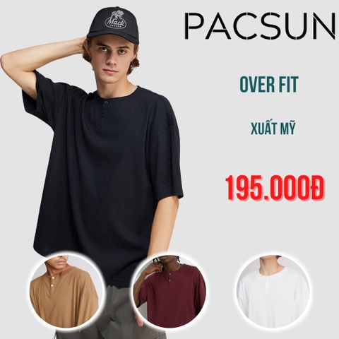 PACSUN - ÁO THUN NAM TAY NGẮN CỔ TRÒN MÀU TỔNG HỢP 