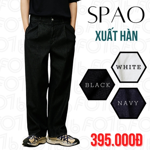 SPAO - QUẦN JEANS NAM DÀI ỐNG SUÔNG