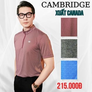 CAMBRIDGE - ÁO THUN NAM THỂ THAO GOLF CỔ KÉO