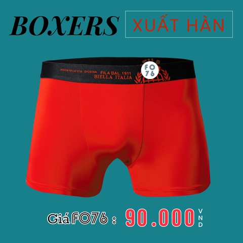 QUẦN LÓT NAM BOXER XUẤT HÀN MÀU ĐỎ