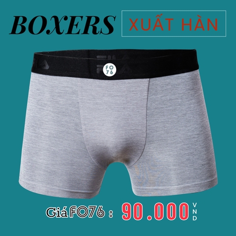 QUẦN LÓT NAM BOXER XUẤT HÀN MÀU XÁM