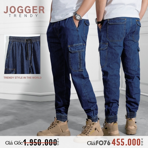 QUẦN JOGGER JEAN NAM XUẤT MỸ MÀU XANH ĐẬM