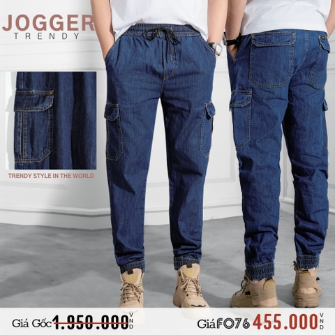 QUẦN JOGGER JEAN NAM XUẤT MỸ MÀU XANH