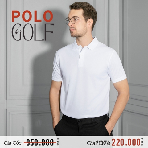 ÁO THUN POLO GOLF NAM XUẤT HÀN MÀU TRẮNG PL4331H2