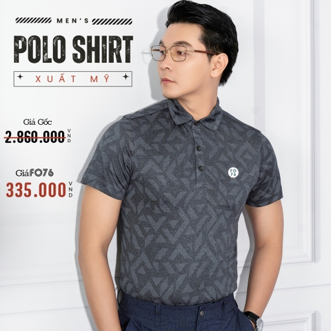 ÁO THUN POLO GOLF NAM TAY NGẮN MÀU XÁM PL4316T5