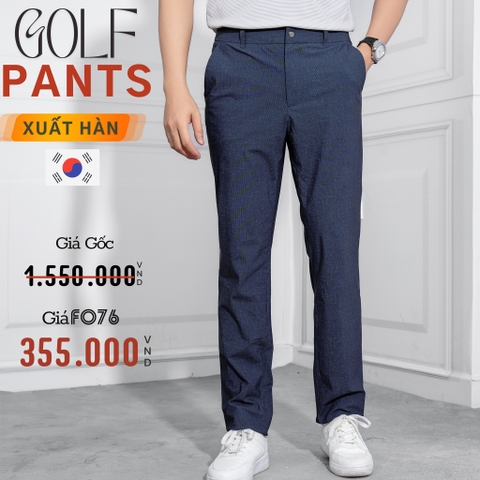QUẦN GOLF NAM CAO CẤP XUẤT HÀN MÀU XANH ĐEN QG4320T