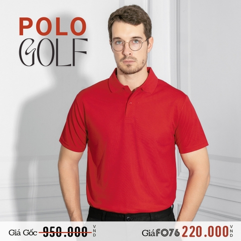 ÁO THUN POLO GOLF NAM XUẤT HÀN MÀU ĐỎ PL4331H